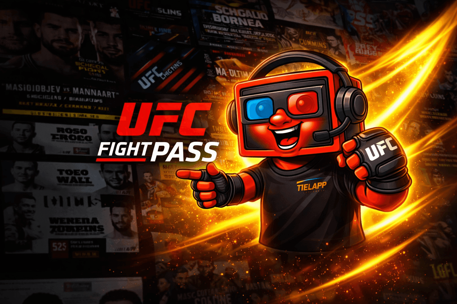 Small promotional banner for another streaming service.