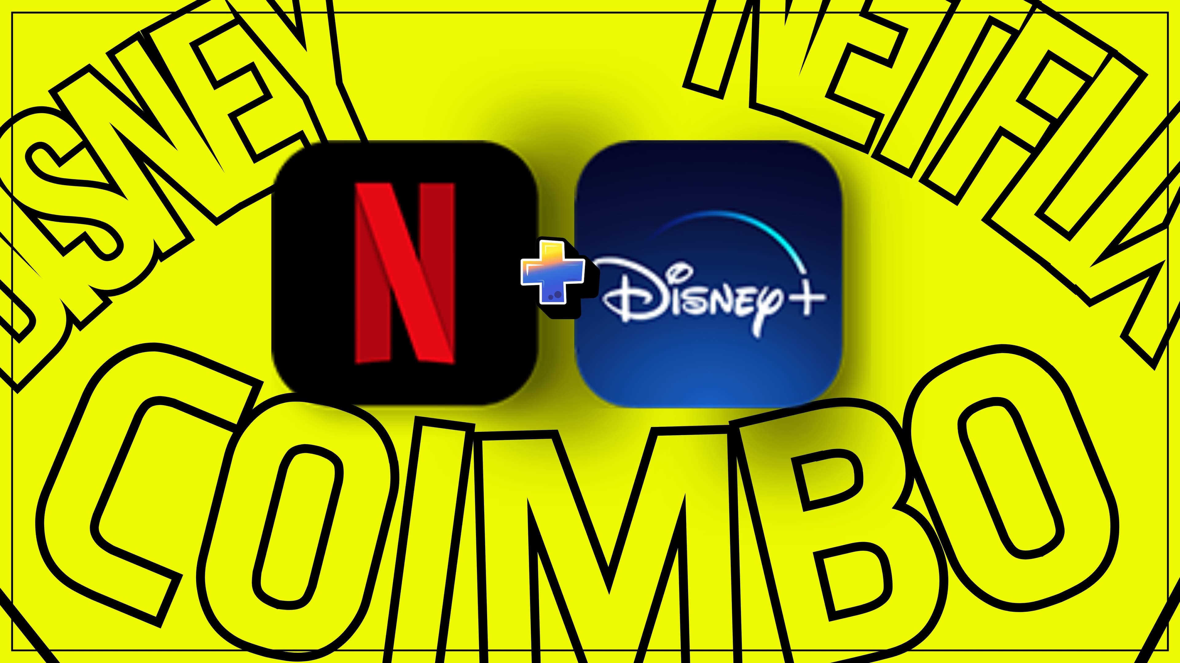 Promotional image for NETFLIX | DISNEY combo.