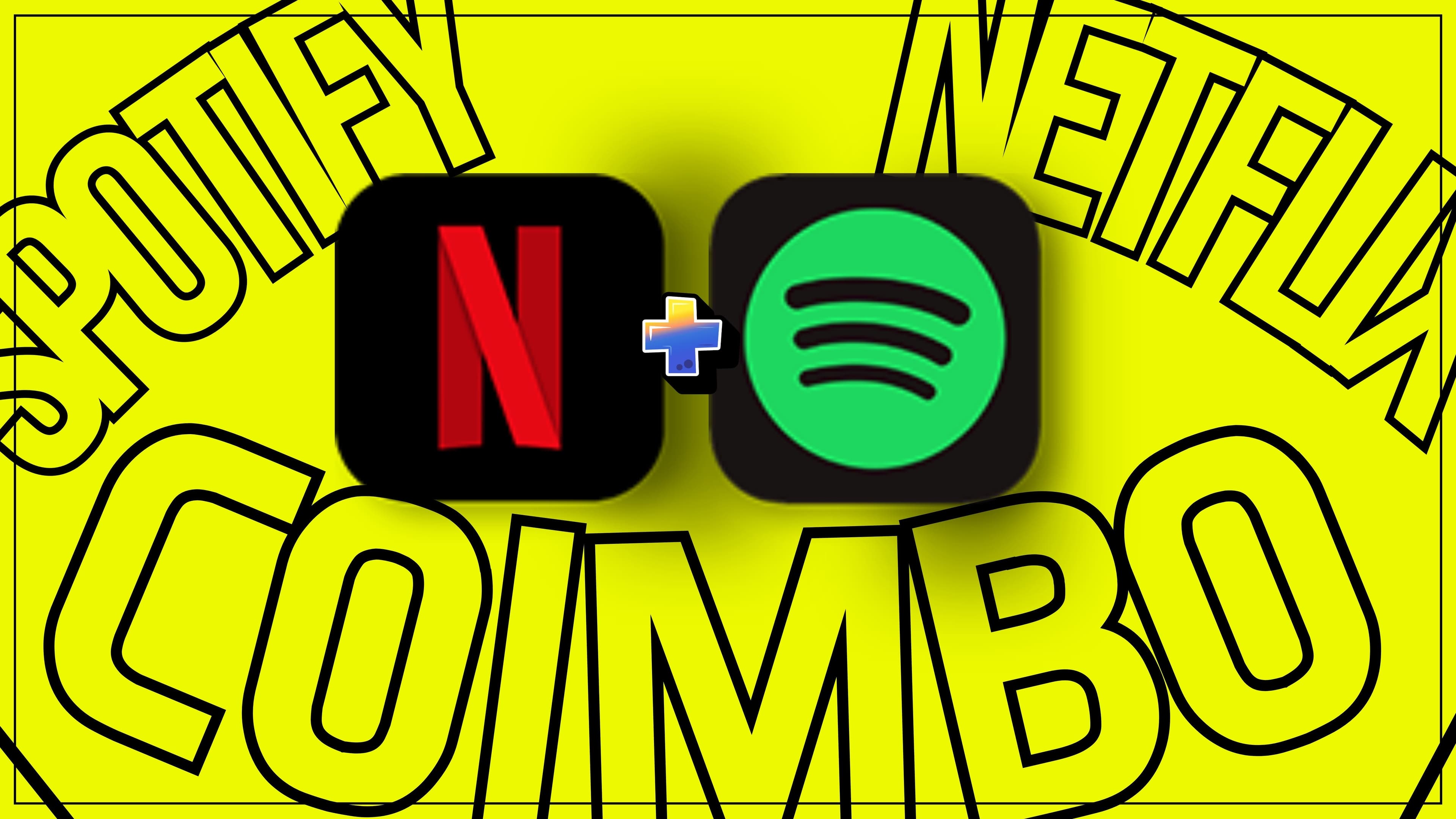 Promotional image for NETFLIX | SPOTIFY combo.